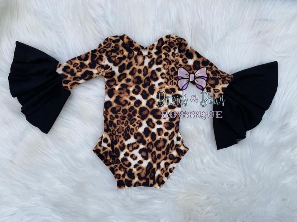 Cheetah Bell Sleeved Leo