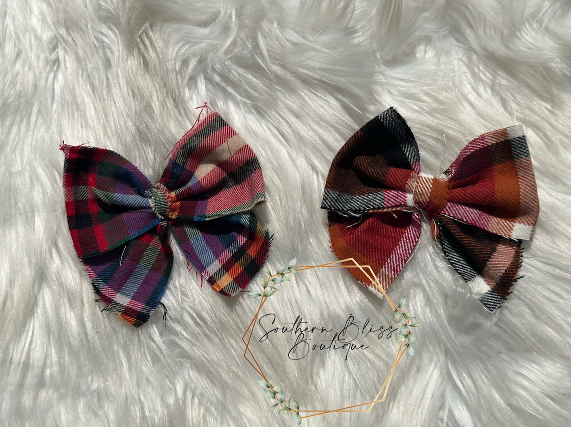 Flannel Sailor Bows